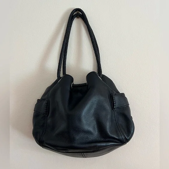 Cole Haan Pebbled Leather Shoulder Bag, Black - Picture 4 of 14